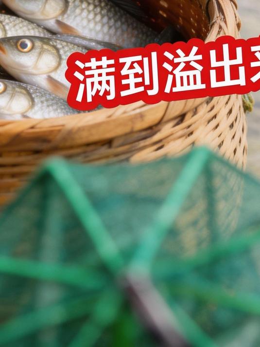 堪称自动捕鱼神器，折叠捕鱼笼真厉害！