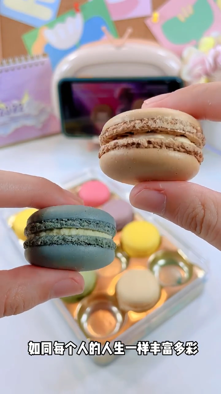 抗不住了!这些马卡龙小蛋糕实在太可爱了