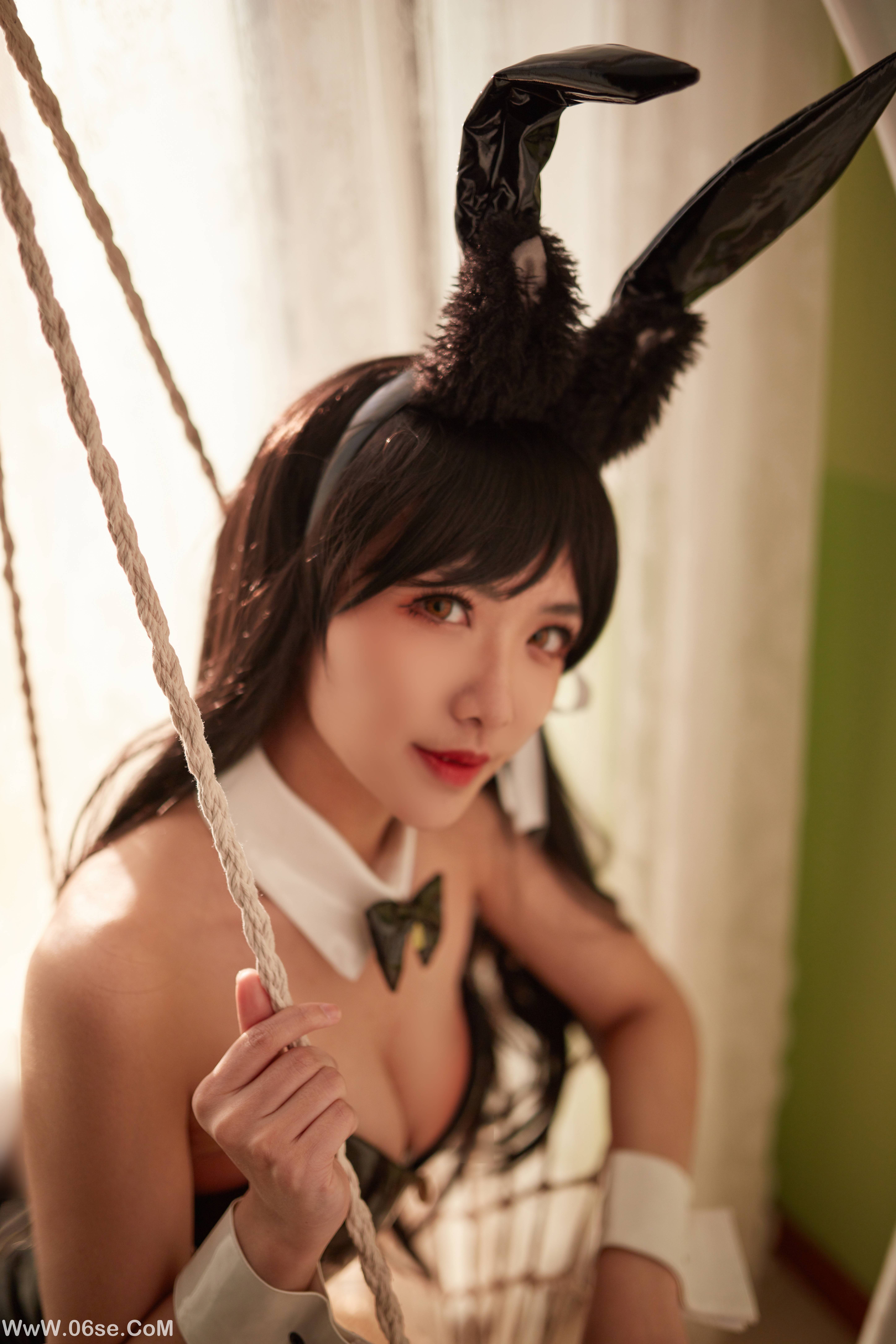 图片[2]-源纱希喵喵喵 NO.009 爱宕兔女郎 [31P735M]-六色网