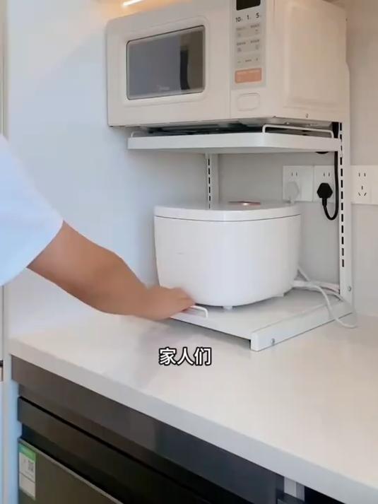 可伸缩置物架加粗厨房微波炉置物架台面烤箱架多层多功能收纳架子