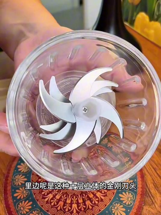 家用小型#绞肉机#,六叶刀片,高硼硅玻璃杯体,绞肉速度特别快#厨房好物##料理机#