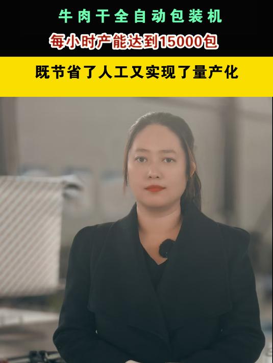 牛肉干全自动真空包装机一小时可以完成15000包的包装任务