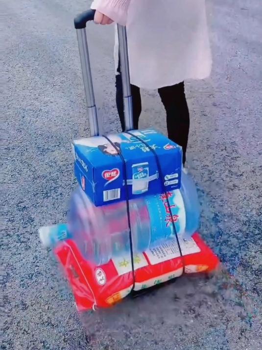 便携式折叠小推车,拉水拉货拉行李买菜都很方便,快备上个吧