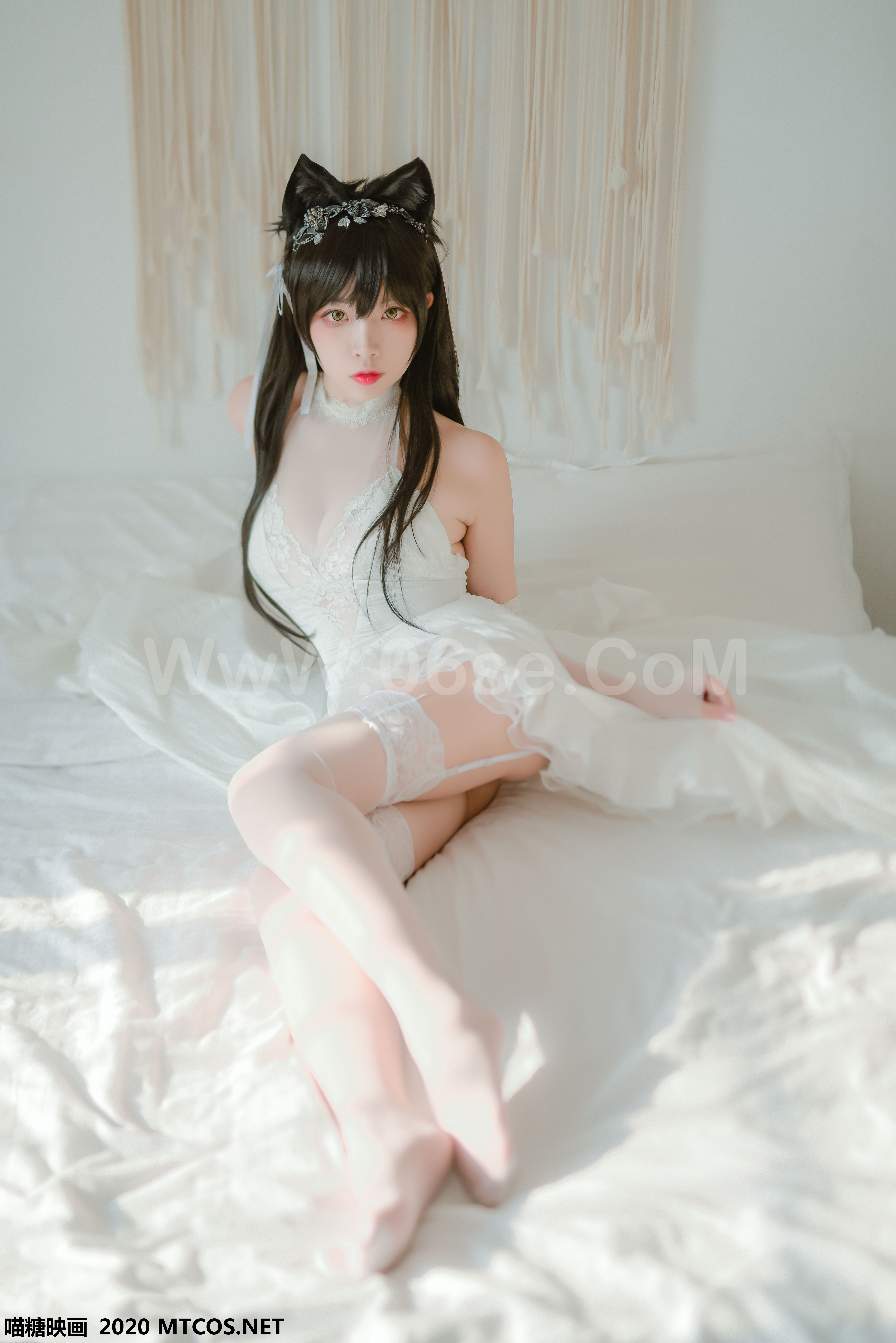 图片[4]-[MTCos] 喵糖映画 Vol.100 二佐Nisa 婚纱爱宕-六色网