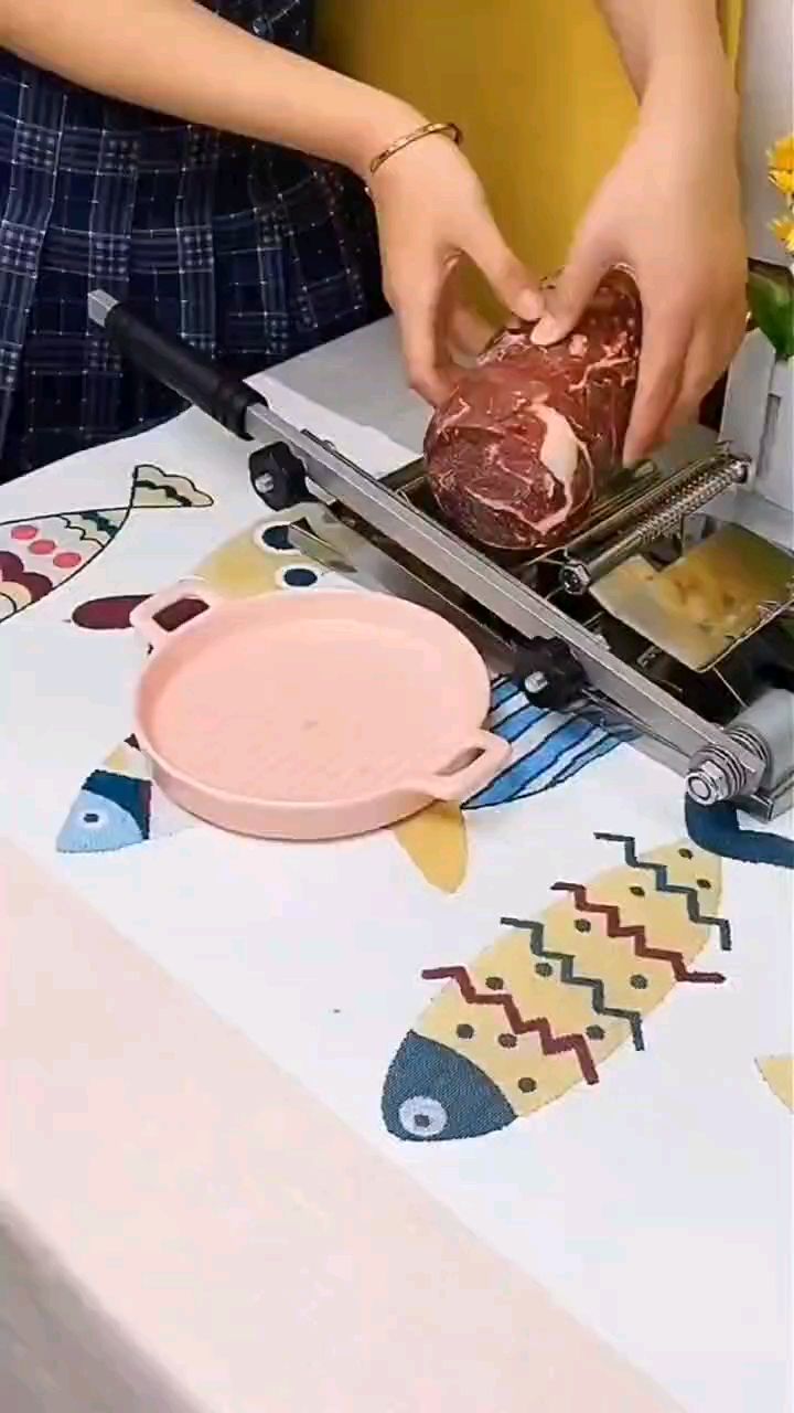 欧乐多切肉片机家用羊肉卷切片机
