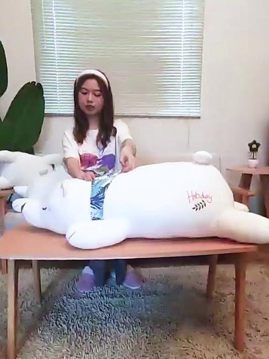 袋鼠考拉少女心玩偶送女生趴姿白色熊大抱枕学生礼品卡通毛绒玩具
