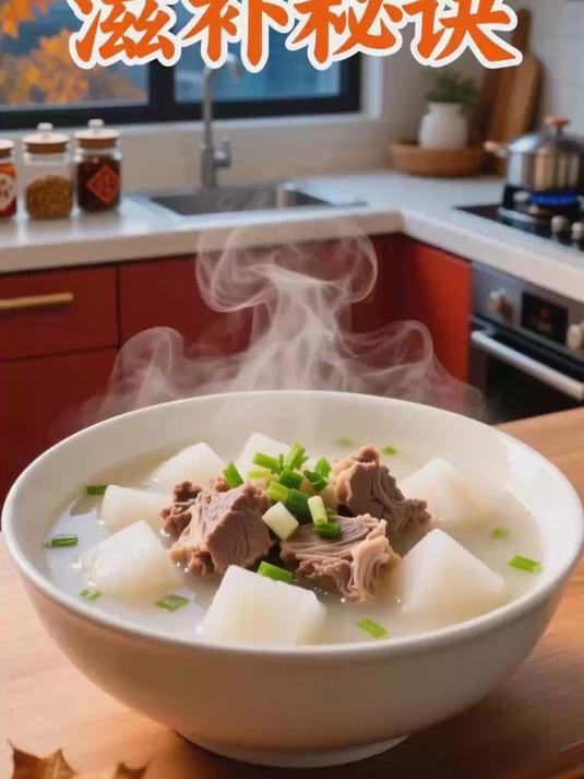 羊肉配白萝卜 滋补不燥 秋冬绝配暖身