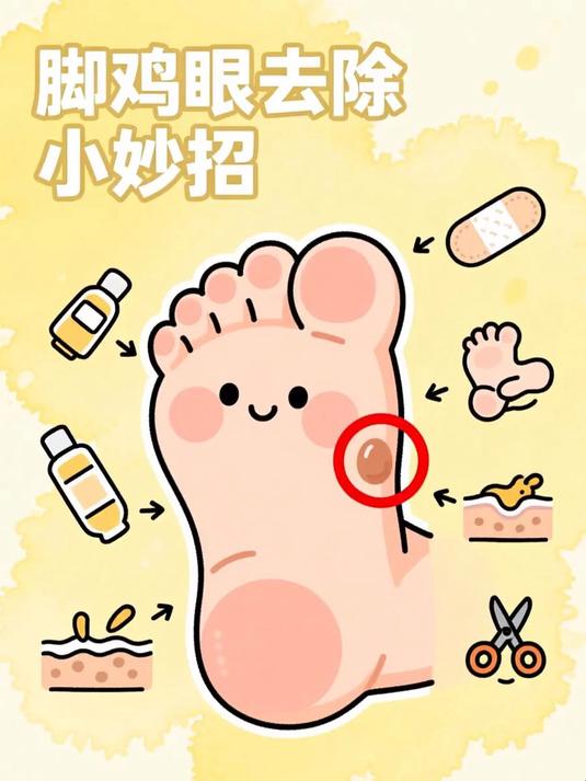 脚鸡眼去除小妙招