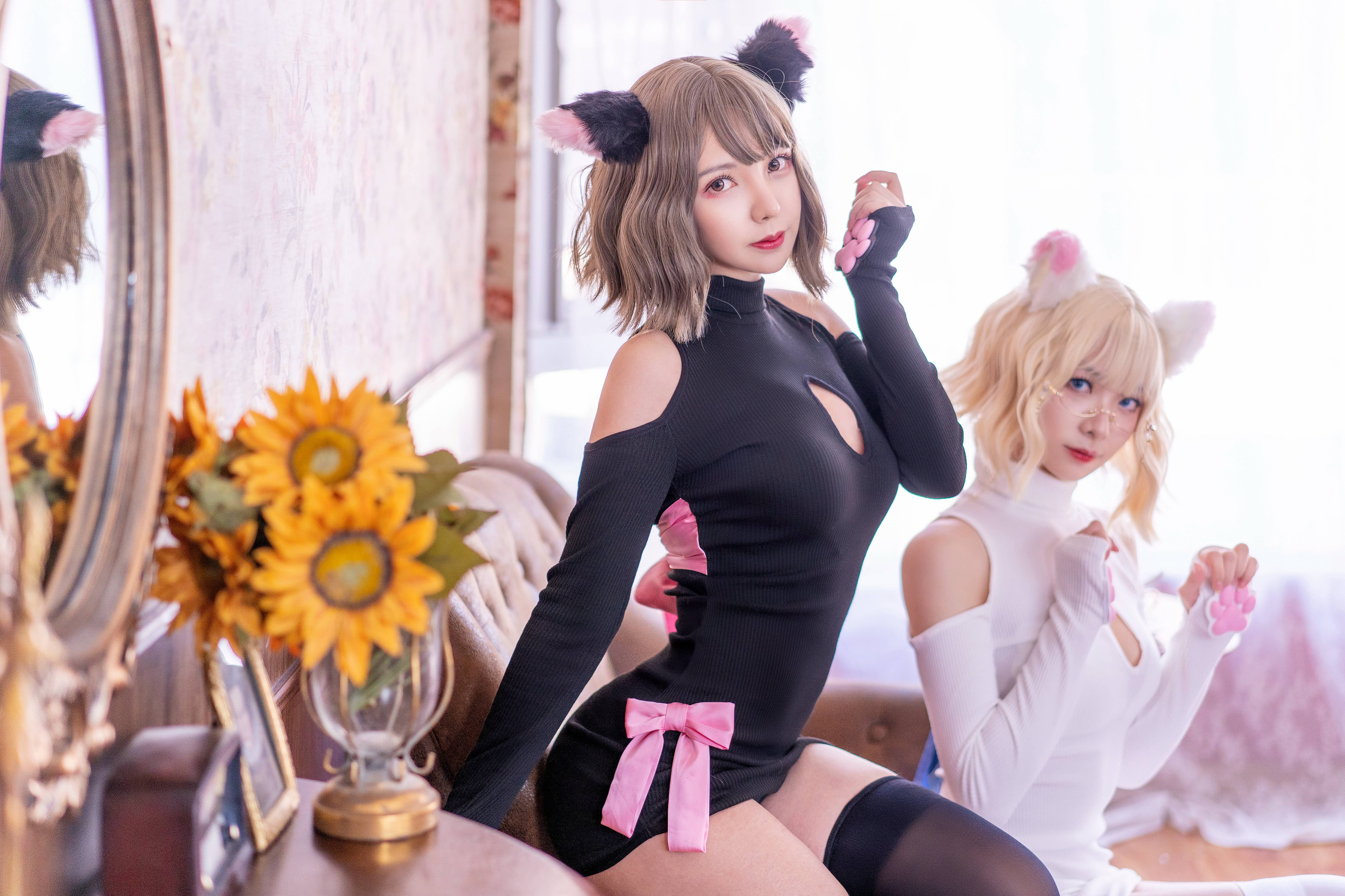 图片[2]-小何同学 – 040 黑白猫 [20P+1V261M]-六色网