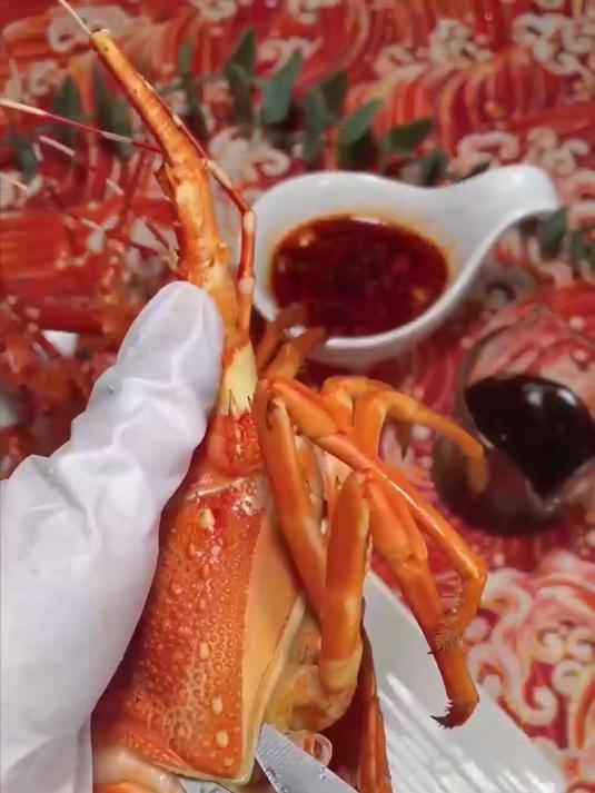 鲜冻小青龙虾,肉厚膏肥,聚餐必备硬菜