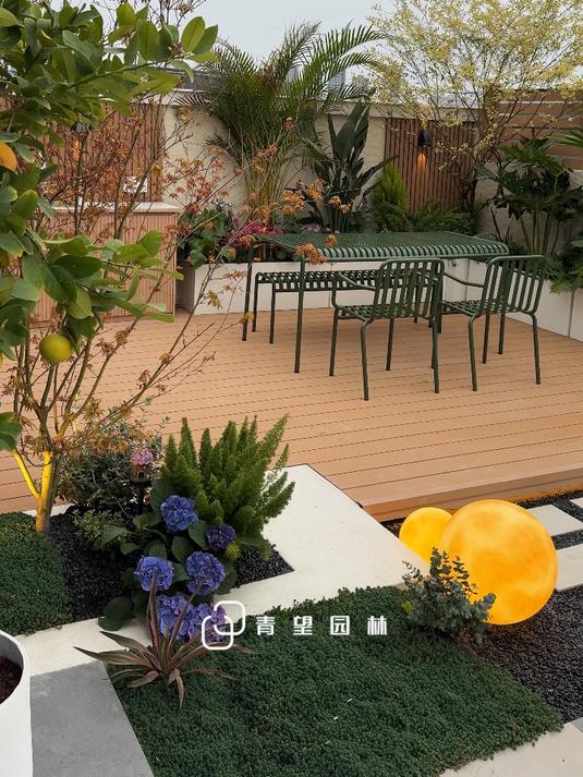 成都屋顶花园设计施工完工实景拍摄~