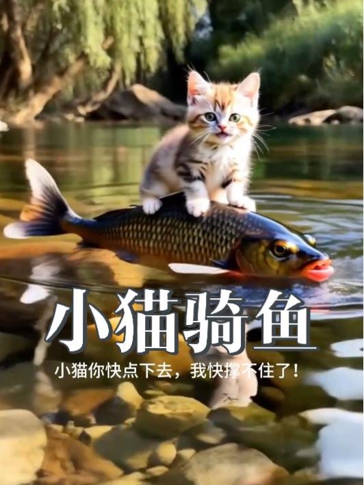 小猫骑鱼,闻所未闻