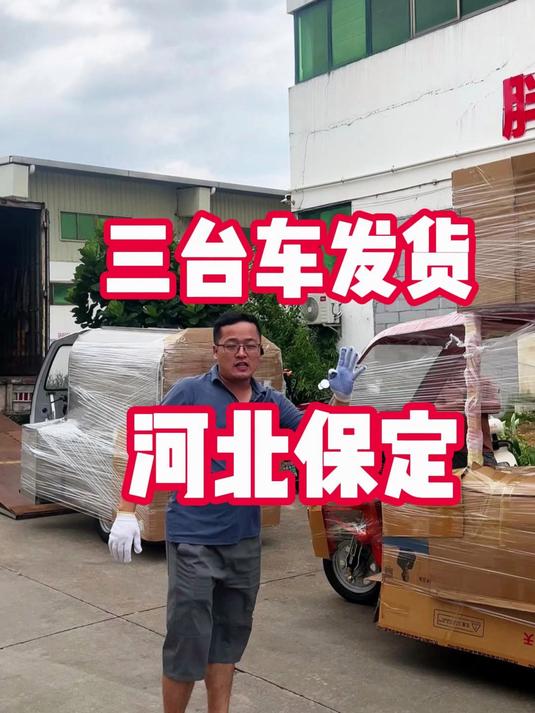给河北保定的老板定制3台做卤味的摆摊餐车小吃车