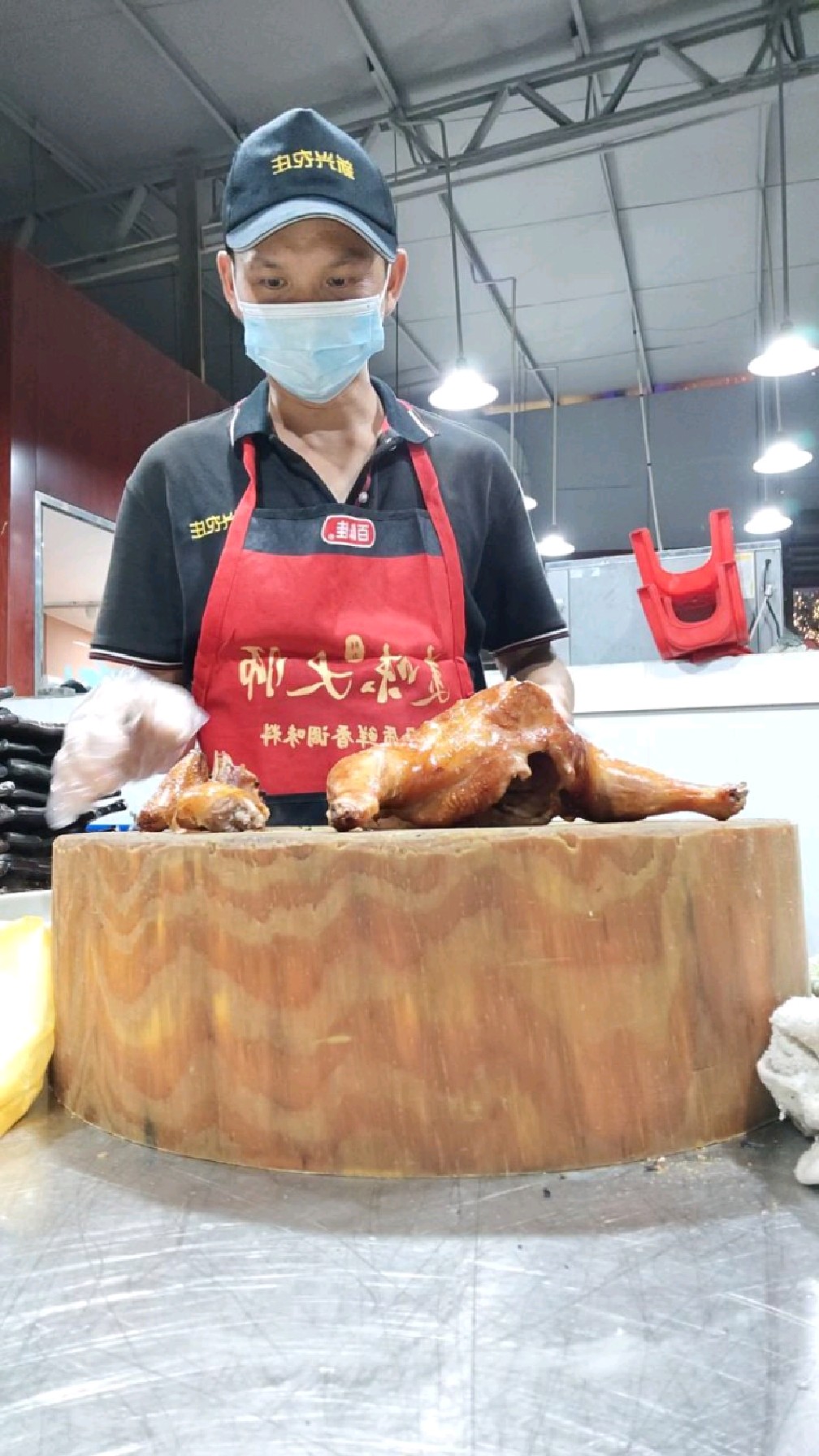 砍脆皮烧鸡,正宗太和脆皮烧鸡