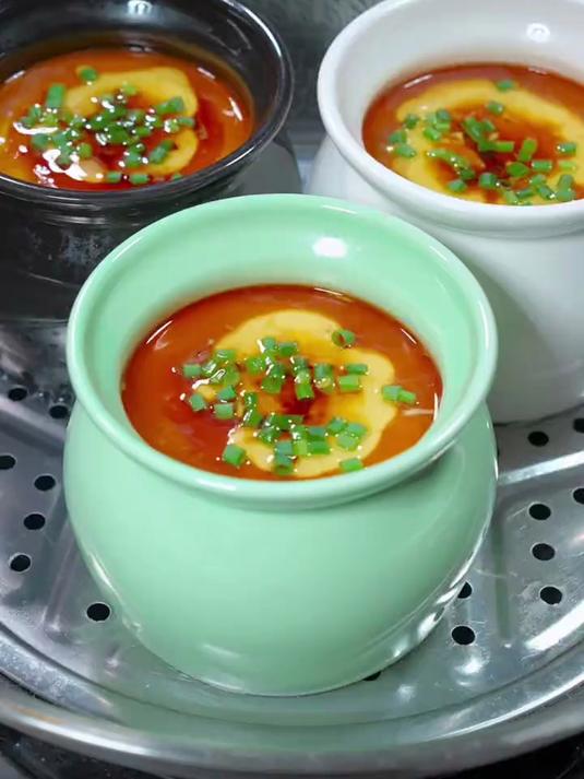 我家孩子们从小就喜欢吃开水蒸蛋