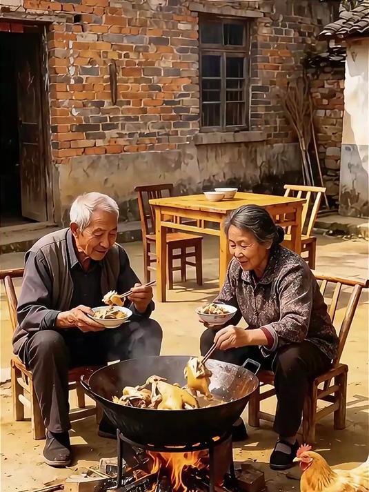 鸡:爷爷奶奶,我也要吃火锅