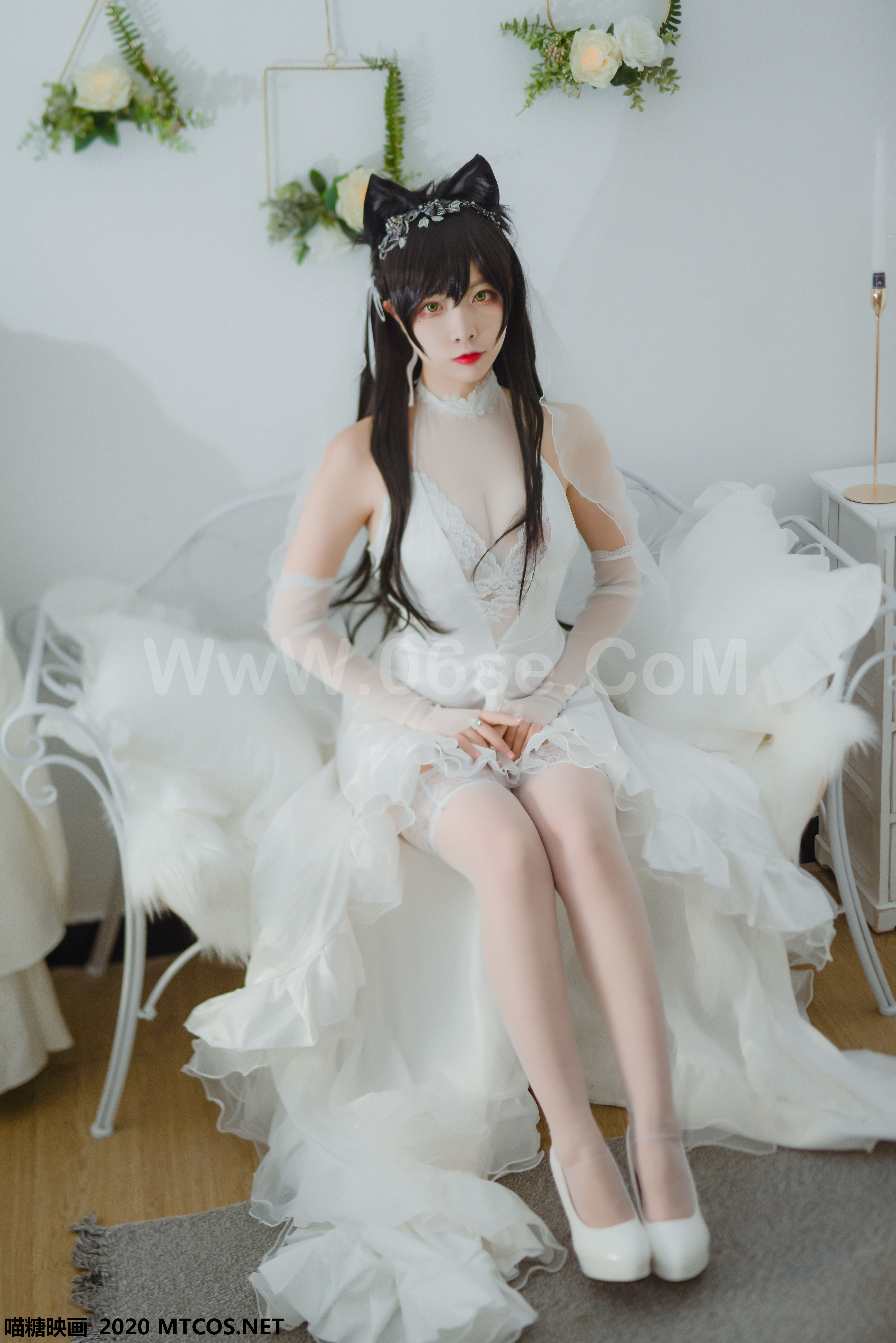 图片[38]-[MTCos] 喵糖映画 Vol.100 二佐Nisa 婚纱爱宕-六色网