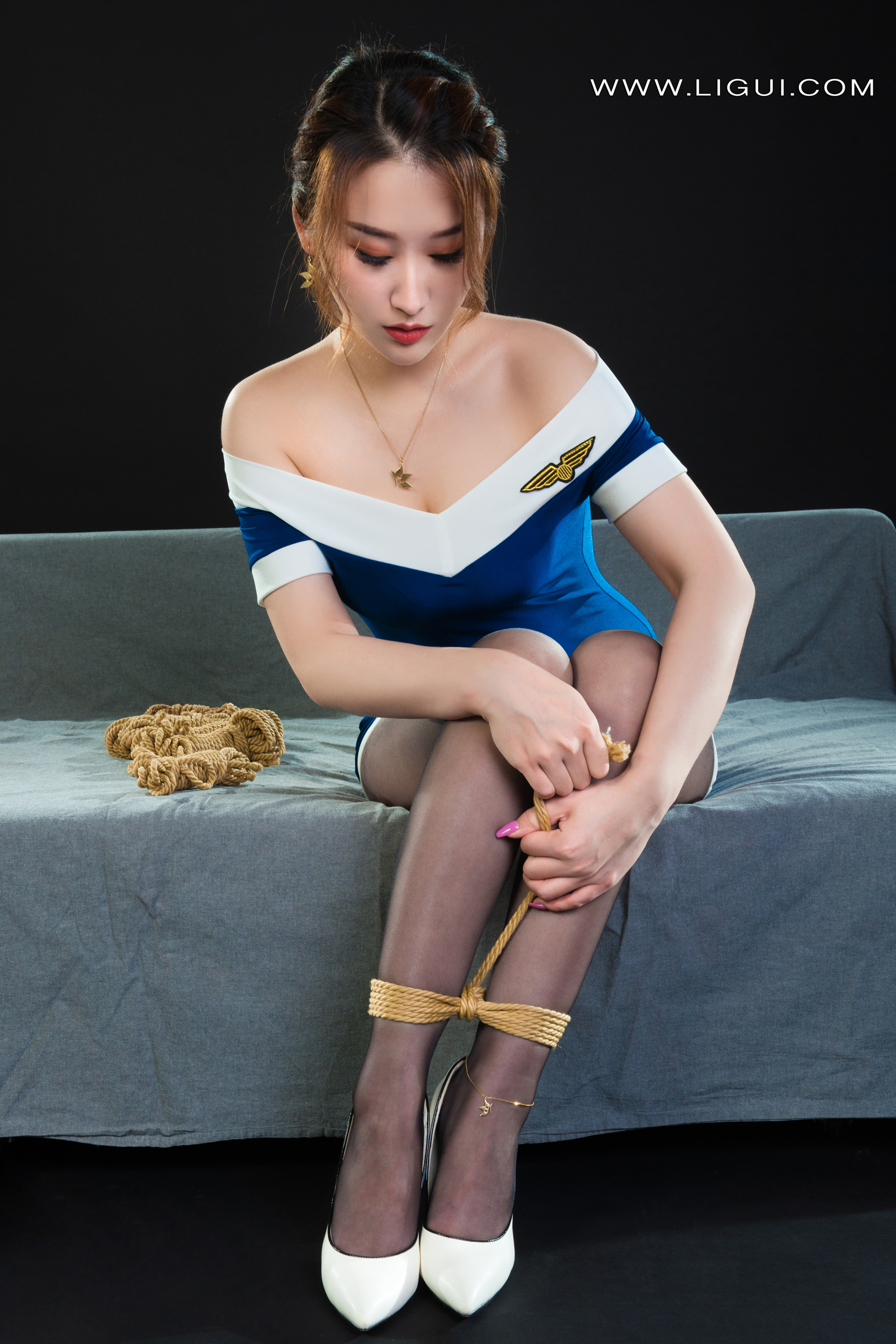图片[21]-[Ligui丽柜] 2022.04.07 网络丽人 Model 淼淼-六色网