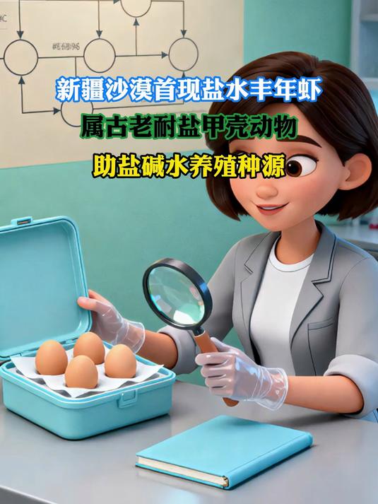 新疆沙漠首现盐水丰年虾