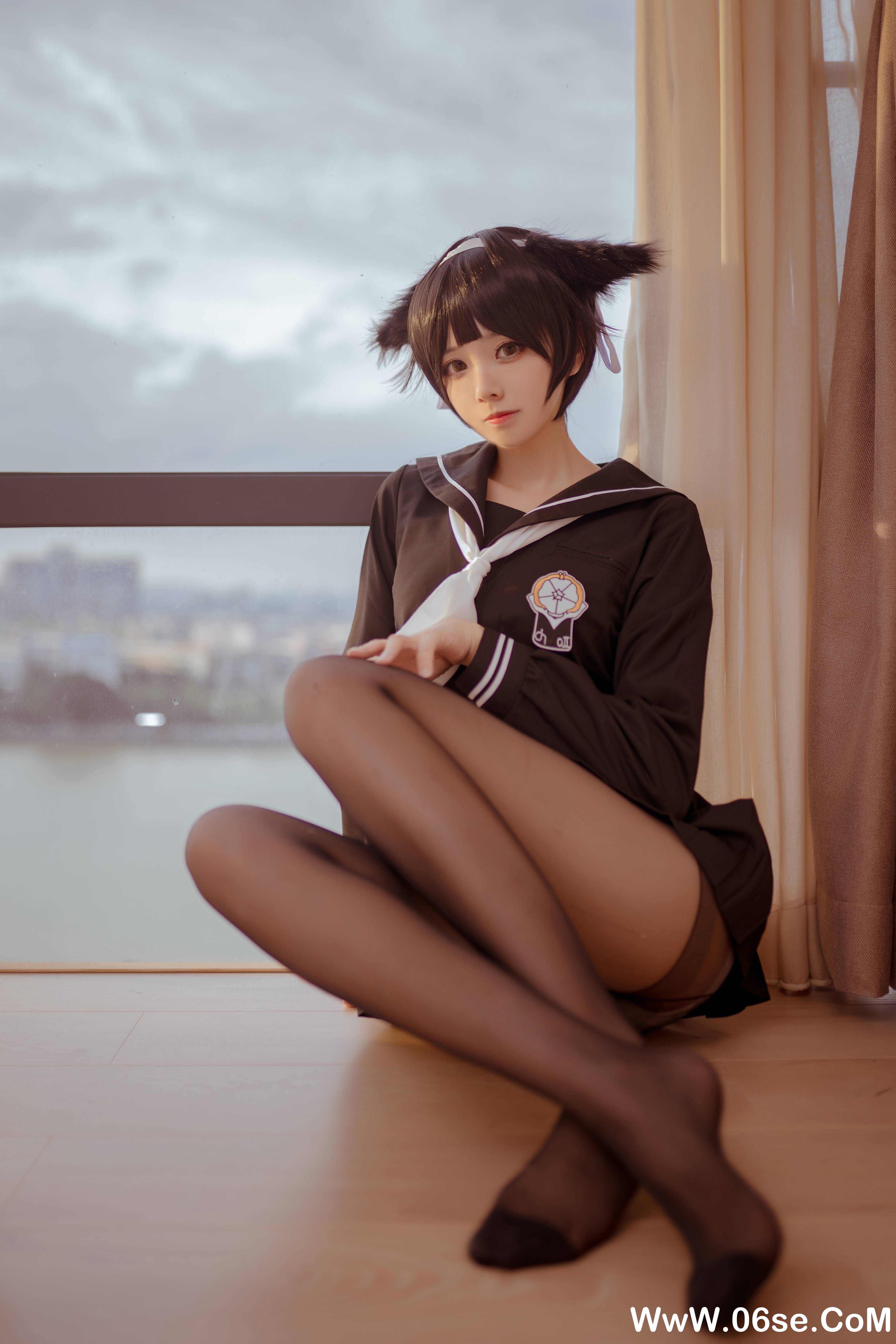 图片[5]-前羽 NO.008 — 小野妹子w 校服 [28P250M]-六色网