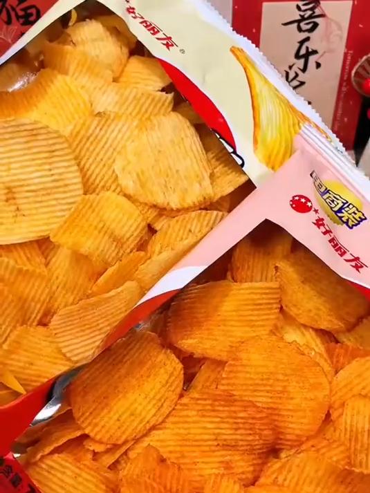 薯片脑袋真的拒绝不了好丽友薯片！到手五大包混合口味