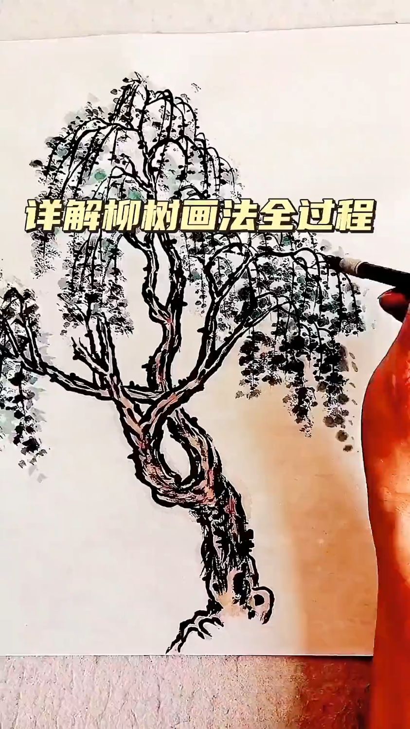 怎样才能画好柳树?国画知识分享