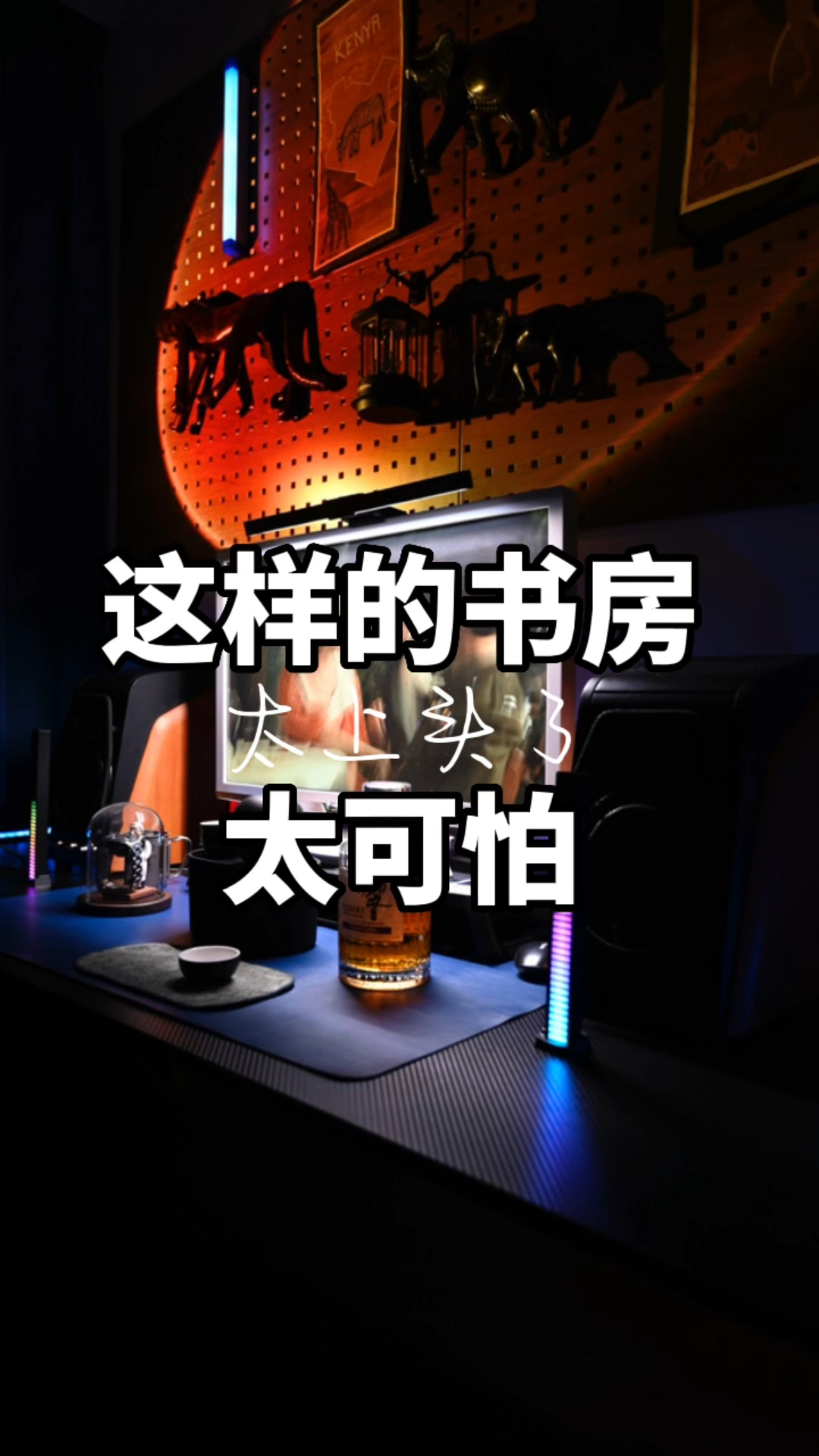 书房里有犀牛,有大象,有豹子,太可怕了。