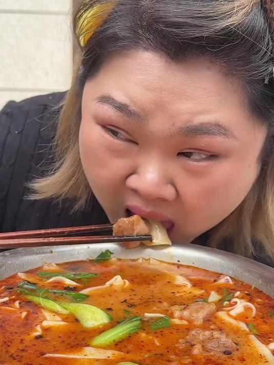 今天的鸡肉面片儿真的很好吃