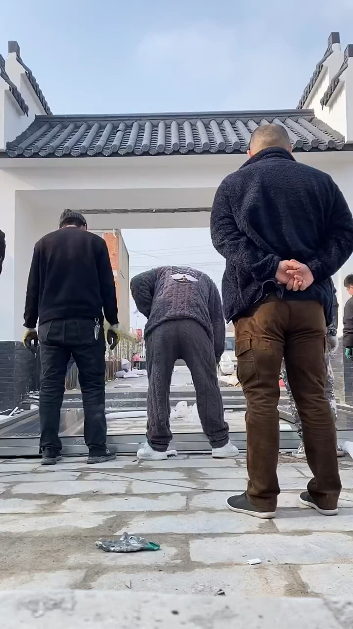 徽派新中式大门安装