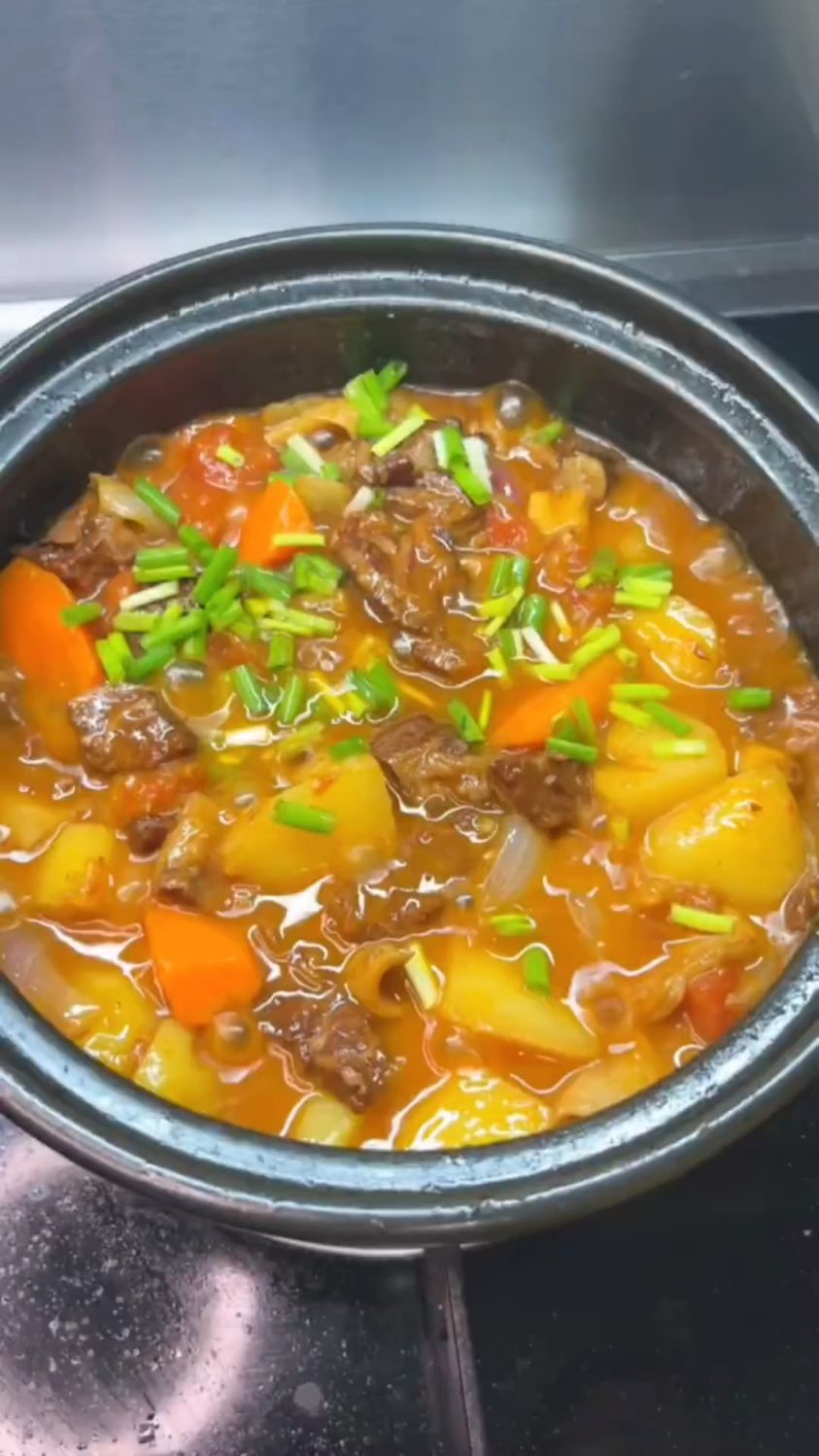 番茄土豆牛肉煲这样做
