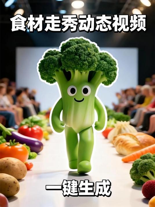 3分钟做完食材走秀视频!不切软件不折腾