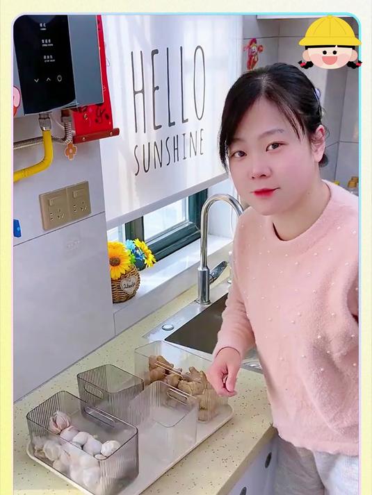 厨房葱姜蒜置物架免打孔壁挂菜篮子生姜大蒜收纳架家用神器储物筐