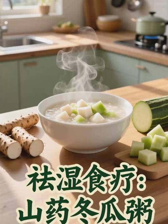 祛湿食疗，山药冬瓜粥，清淡又滋养