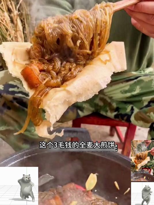 山东特产全麦煎饼卷肉卷菜卷啥都好吃_太香了