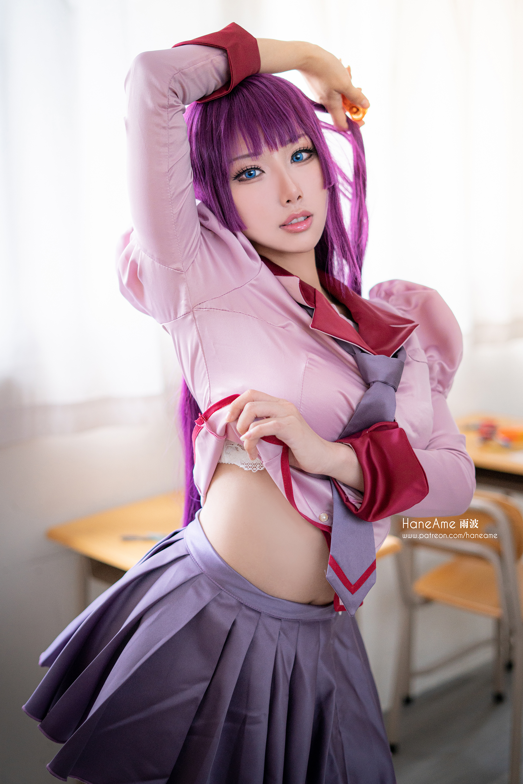 Hane Ame 雨波写真 NO.023 - 化物语 战场原[17P+1V86M]-六色网