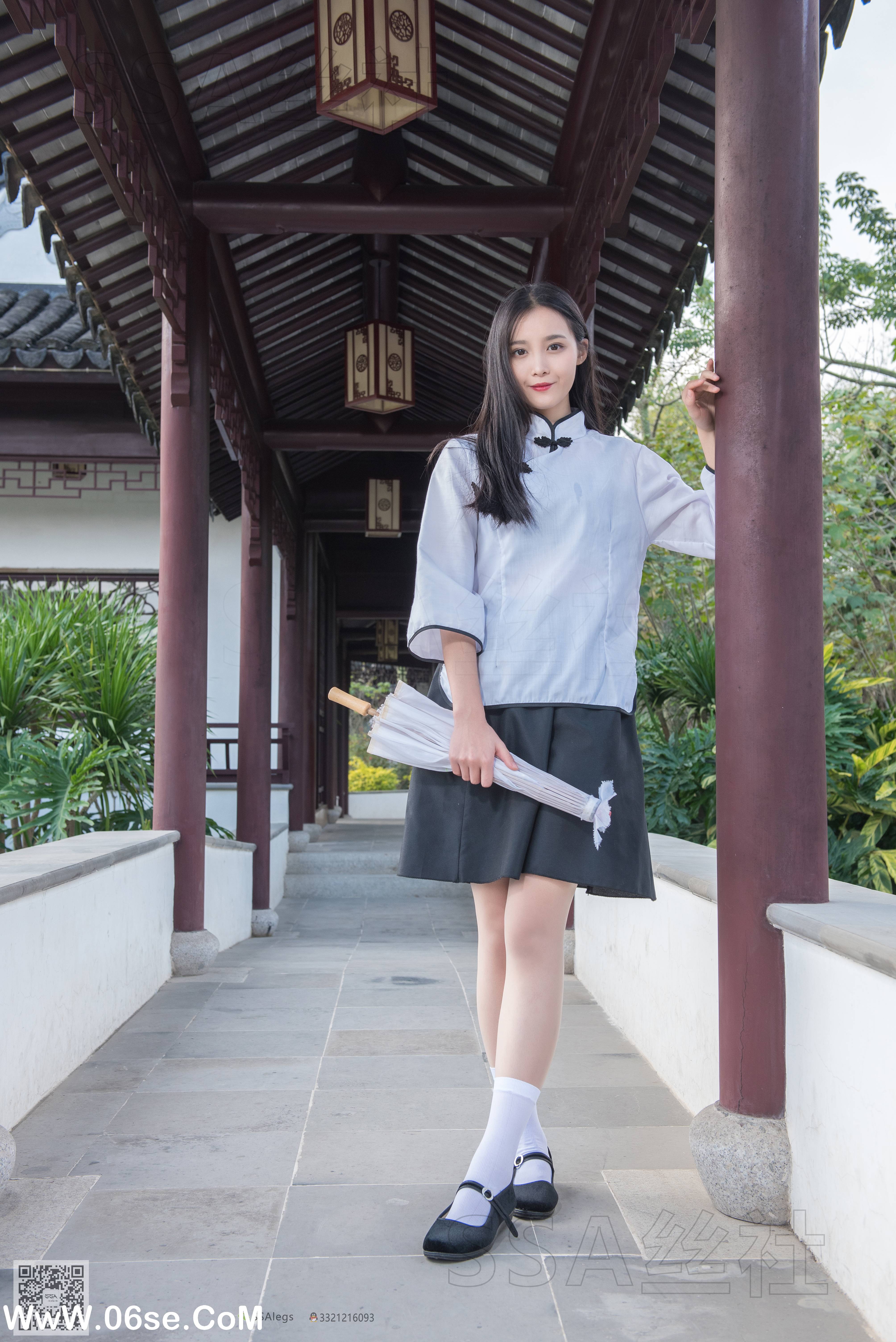图片[48]-[SSA丝社] NO.068 君君 民国学妹肉丝白袜[120P1.85G]-六色网