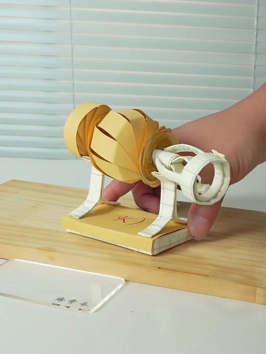 教你用纸做爆米花机～