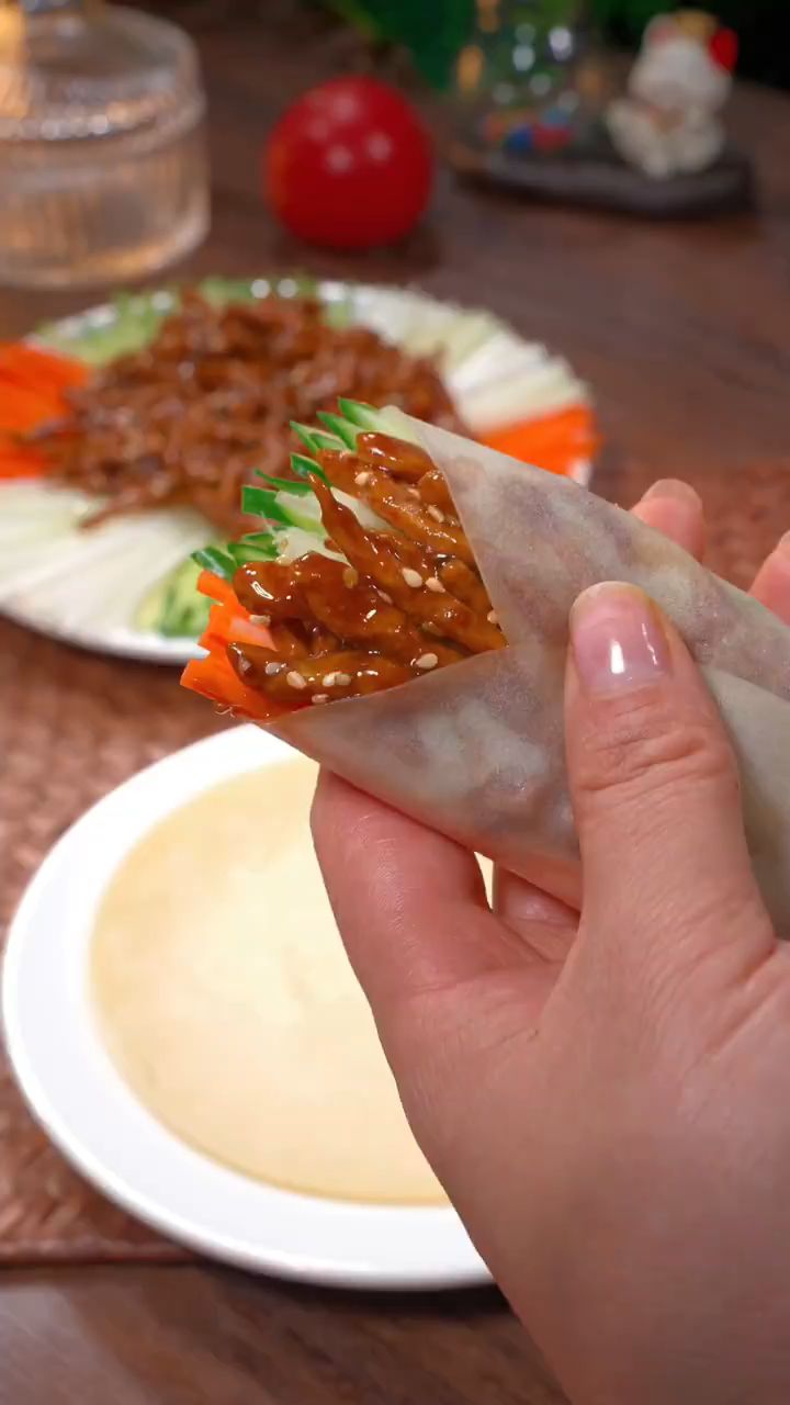 京酱肉丝卷饼