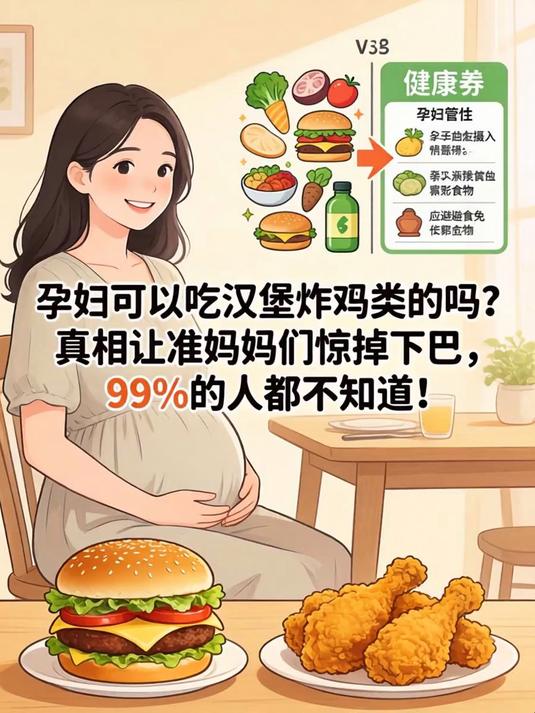 孕妇可以吃汉堡炸鸡之类的吗?真相让准妈妈们惊掉下巴,99%的人都不知道!