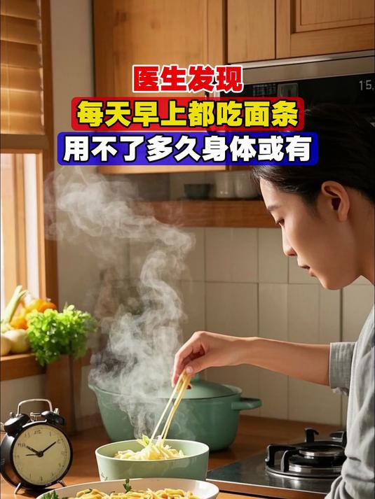医生发现,每天早上都吃面条,用不了多久身体或有4大变化!