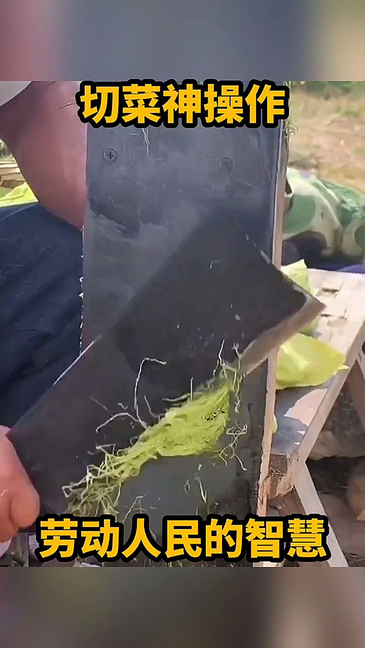 切菜神操作,劳动人民就是有智慧