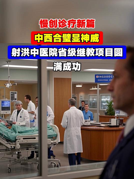 慢创诊疗新篇，中西合璧显神威，射洪中医院省级继教项目圆满成功