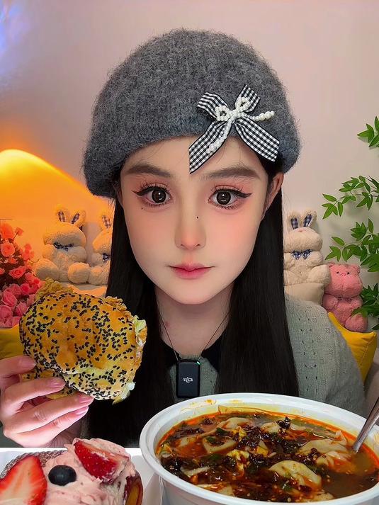 咸甜永动机:藤椒鸡腿堡、香辣鸡汤馄饨、生煎包、蝴蝶结奶油可颂