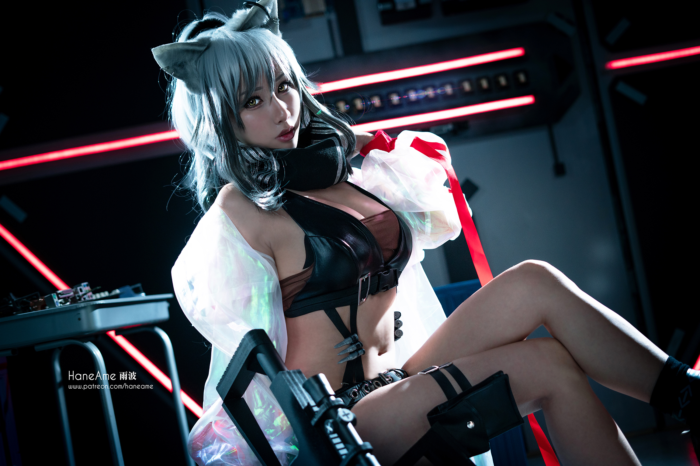图片[5]-Hane Ame 雨波写真 NO.029 – 明日方舟黑[11P+1V30M]-六色网