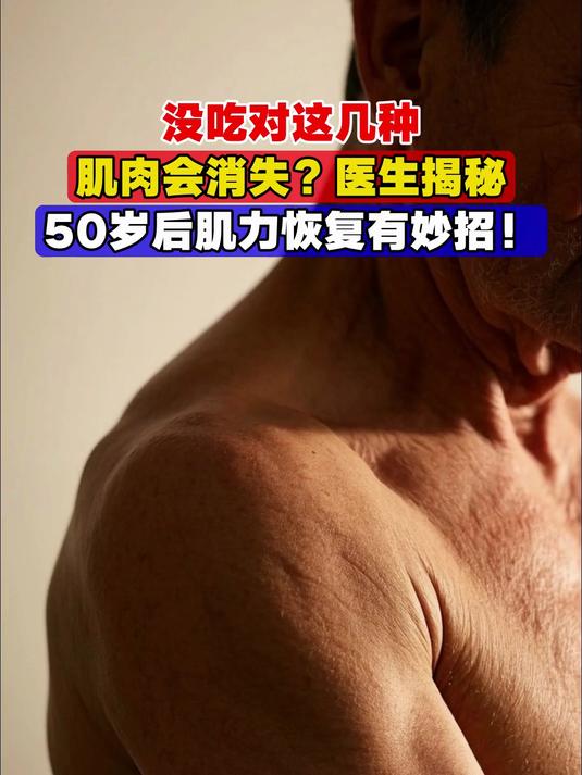 没吃对这几种,肌肉会消失?医生揭秘,50岁后肌力恢复有妙招!