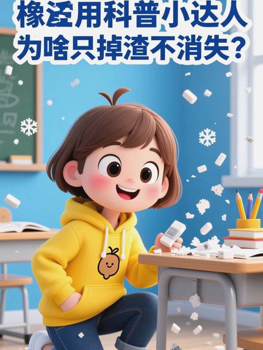 为什么橡皮用久了会掉渣却不消失