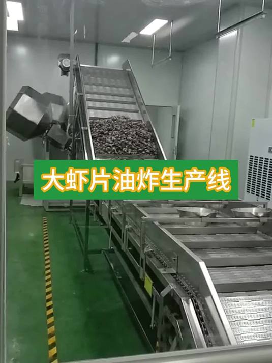 虾片油炸脱油调味生产线