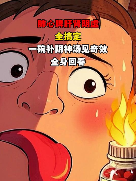 肺心脾肝肾阴虚,全搞定,一碗补阴神汤见奇效,全身回春元气满满