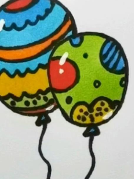 气球简笔画教程