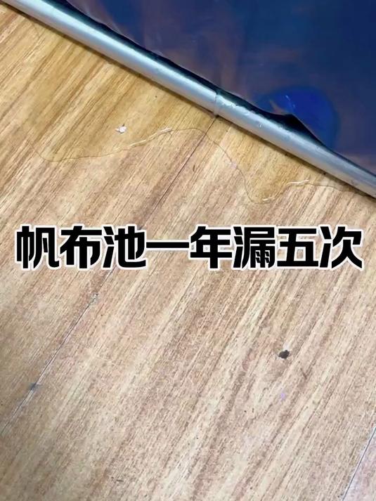帆布池又漏水了!很奇怪你们是怎么用帆布池养鱼的呢?